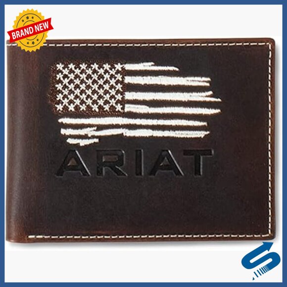 Genuine Leather Bifold Wallet with Credit Card Slots and ID Pocket